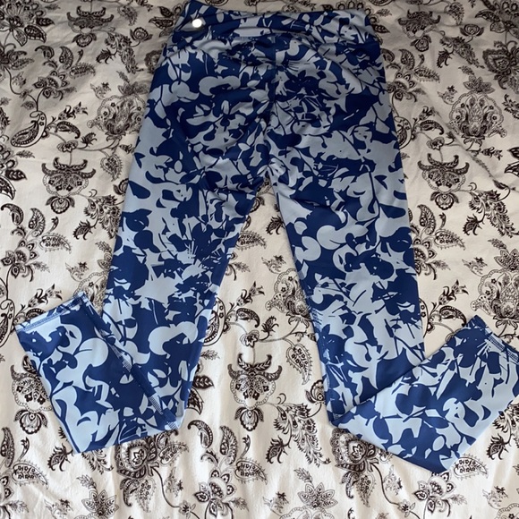 Selling Zella leggings size XL (14/16) color blue - Picture 2 of 3